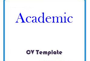 Academic CV Template