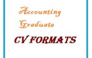 Accounting Graduate CV Formats