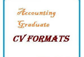 Accounting Graduate CV Formats