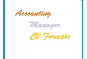 Accounting Manager CV Formats