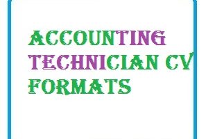 Accounting Technician CV Formats