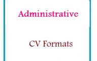 Administration CV Formats