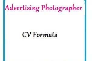 Advertising Photographer CV Formats
