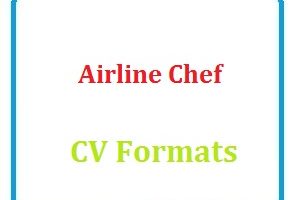 Airline Chef CV Formats