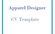 Apparel Designer CV Template