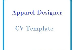 Apparel Designer CV Template