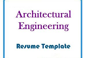 Architectural Engineering resume Template