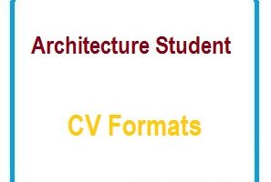 Architecture Student CV Formats