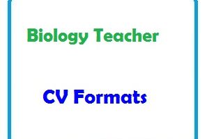 BIOLOGY TEACHER CV Formats