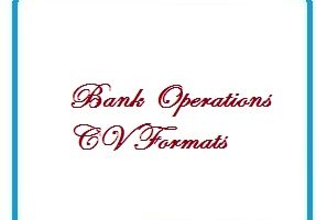 Bank Operations CV Formats