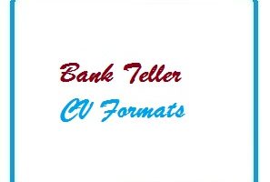 Bank Teller CV Formats