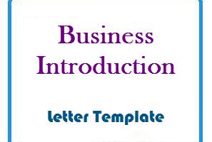 Business Introduction Letter Template