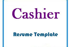Cashier Resume Template