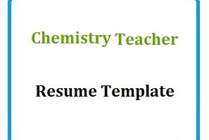 Chemistry Teacher Resume Template