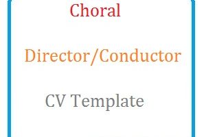 Choral Director Conductor CV Template