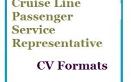 Cruise Line Passenger Service Representative CV Formats