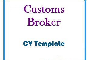 Customs Broker CV Template