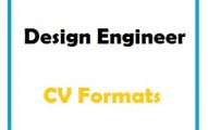 DESIGN ENGINEER CV Formats