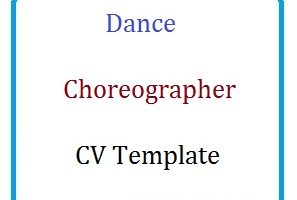 Dance Choreographer CV Template