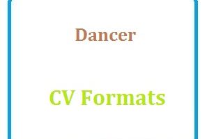 Dancer CV Formats