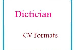 Dietician CV Formats