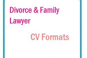 Divorce & Family Lawyer CV Formats