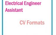 Electrical Engineer Assistant CV Formats