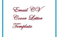 Email CV Cover Letter Template