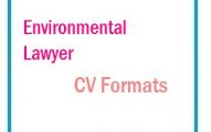 Environmental Lawyer CV Formats
