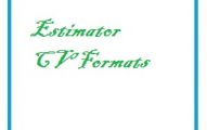 Estimator CV Formats