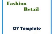 Fashion Retail CV Template