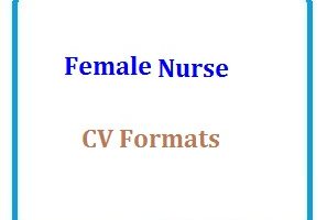 Female Nurse CV Formats