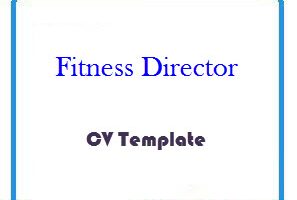 Fitness Director CV Template