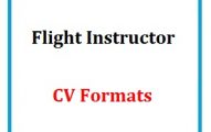 Flight Instructor CV Formats