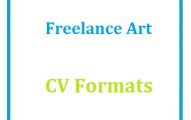 Freelance art CV Formats