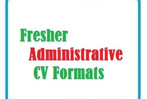 Fresher Administrative CV Formats