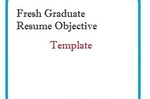 Fresher Graduate Resume Objective Template