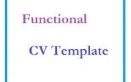 Functional CV Template