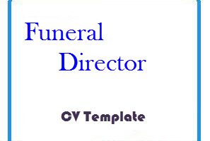 Funeral Director CV Template