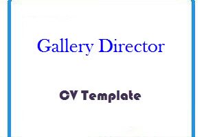 Gallery Director CV Template