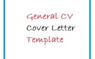 General CV Cover Letter Template