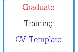 Graduate Training CV Template