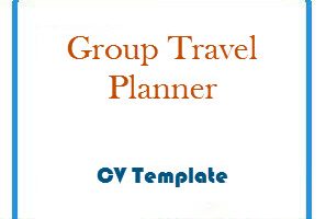 Group Travel Planner CV Template