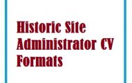 Historic Site Administrator CV Formats