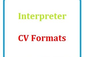 Interpreter CV Formats