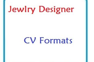 Jewelry Designer CV Formats