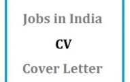 Jobs in India CV Cover Letter