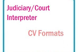 Judiciary Court Interpreter CV Formats
