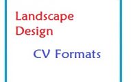 Landscape Design CV Formats