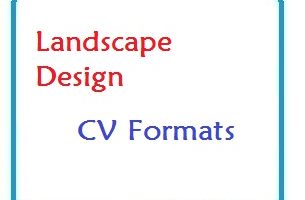 Landscape Design CV Formats